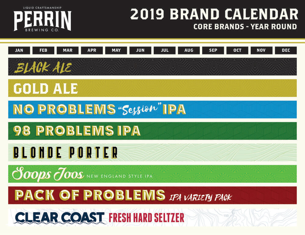 Brand Calendar See What's Brewing Perrin Brewing Company